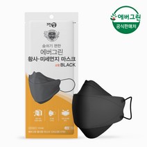 에버그린 KF80 블랙 소형 마스크 50매, KF80 블랙 소형 50매