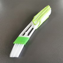 세차밀대 스노우브러쉬 먼지털이 2In1 녹색 자동차 에어컨 콘센트 먼지 떨이 클리너 브러시 벤트 블라인드, 01 Flat head