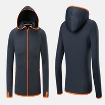 방수 후드 집업 오버사이즈 디자인 낚시복 외출 후드 자외선차단, 블루화이트ㅡL