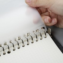 A5 B5 20 홀 루스 리프 노트 리필 60 매 나선형 바인더 종이 색인 내부 페이지 도트 그리드 블랭크 커넥터 문구, B5 26Holes, 11 storage bag