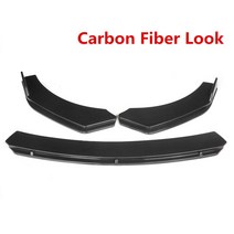 범용 자동차 앞 립 바디 키트 스포일러 스플리터 디퓨저 프로텍터 커버 아우디 A3 라인, 02 Carbon Fiber Look