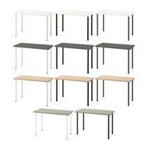 이케아 LAGKAPTEN 락캅텐 ADILS 아딜스 테이블(120cm)컴퓨터책상사무용책상, 참나무+화이트_494.168.75