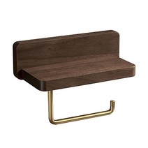 원목 황동 미니선반 휴지걸이 호두나무 싱글