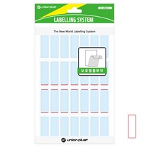 유니온 견출지 보호필름 11x32 적색 7매입 65589EA, 본상품선택