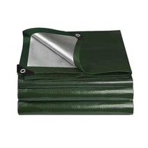 방수 타포린 야외 정원 PE 천 방수포 천막 그늘 요트 트럭 바닥 매트 애완 동물 지붕, 2x1m, [04] green silver
