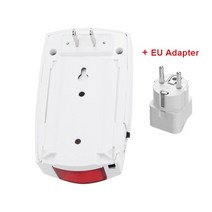 Topvico-무선 전원 끄기/켜기 감지기 AC 220V 정전 단락 경보 테스트 센서 가정용 변전소 경보, 02 With EU Adapter