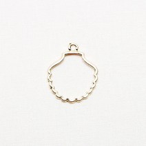레진아트/프레임악세사리/가리비조개/금색/소