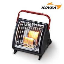 코베아 파워센스 블랙 가스난로 캠핑 낚시 미니 난로 KGH-2006BK, 큐빅+파우치