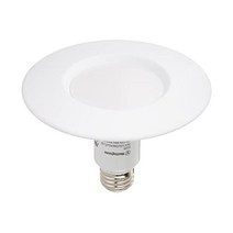 Westinghouse 조명 3104900 50와트 등가 조절식 매립형 다운라이트 디머블 밝은 흰색 LED 전구(중간 베이스 포함), 4 30K, 1 Pack
