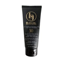 BS BGS 블랙 걸 선스크린 SPF 30. 울트라 쉬어 모이스처라이징 로션. 아보카도 카카오 호호바 당근 주스 해바라기 오일 . 옥시벤존 무향료. 3온스 1팩