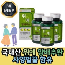 대웅생명과학 위 애 양배추환 100% 국내산 직장인 현대인 에좋은음식 6개월분, 120g개입 3개 6개월분, 1개