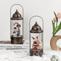 크리스마스 손잡이 랜턴 워터볼 오르골, 산타