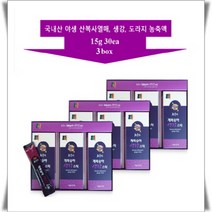 설날선물 부모님효도 기관지 목에 좋은 목건강영양제 목이 간지럽고 목이 칼칼할때 국산 자연산 야생 개복숭아 생강스틱100 15g 30포 + 쇼핑백증정, 3박스, 15gx30포