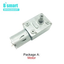 하이보1마력Bringmart-DC 12V 24V 3-210RPM 터보 기어드 웜 모터 박스 6v 고 토크 감속기 370 전기 18v JG, 14 12v 40rpm_03 Package D