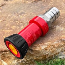 소방용 관창 노즐 살수 고압 분사 호스릴 연결 어댑터, 19mm 커넥터 1인치 물총 + 볼 밸브