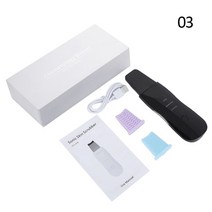 아쿠아 필링 기 갈바닉 클렌징 기계 각질 제거 피부 미용 관리 기기 새로운 초음파 스킨 스크러버 진동 페, 06 Black(Luxury Suit)