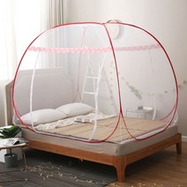 몽골텐트 야외 모기장 바닥매트 접이식 학생기숙사 가정용 불필요 여행 텐트 싱글더블, C02-1.2미터너비 *2미터길이(싱글), T13-밀 빅사이즈 공간(빨간색)