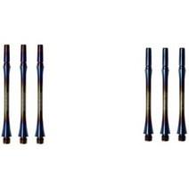 다트 보드 샤프트 케이스 핀 플라이트 cosmo darts fit 샤프트 메탈 티타늄 샤프트 티타늄 락 베이크드 컬러 7 일본 직배송, 사이즈 7   사이즈 6