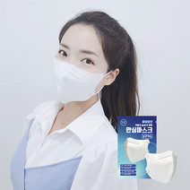 [제조사직영몰/써멀본드 안감사용] 100% 국산 부자재 KF94 귀안아픈 숨쉬기편한 새부리형마스크 FDA등록 에어마인 안심마스크 50/100매입, 50매입, 1개