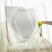 두꺼비집 배전함 가리개 풍수 잉어 달항아리 석류 캔버스 그림 액자 방꾸미기, 24 순백 달항아리