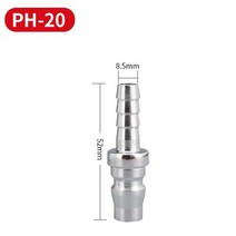 퀵 커플러 공압 피팅 c형 커넥터 고압 커플링 PP20 SP20 PF20 SF20 PH20 SH20 PM20 SM20 공기 압축기, 02 PH-20