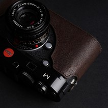TP 오리지날 라이카 M MP 가죽 케이스 M240p 카메라 가방 MM 보호 커버 손잡이, 단일사이즈, 베이스 코코아 브라운