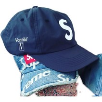 21FW 슈프림 나일론 볼캡 Ventile S 로고 6패널 방수 볼캡