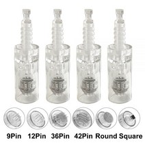 오토 MTS 니들 카트리지 10/50/100Pcs 닥터펜 MYM 라운드 나노 핀 전기 자동 Microneedle 펜 팁 MESO 용 영양 입력 111847, 12핀_10개