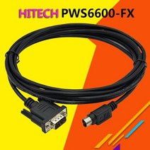 PWS6600-FX Hitech PWS6600/6A00T 터치 패널 HMI 연결 Mitsubishi FX PLC DB25 DB9pin 프로그래밍 케이블, [02] DB9Pin, [01] 2.5M