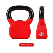 압축 캐틀벨 6kg 케틀벨 크로스핏 아령 근력운동 홈트기구 홈짐 헬스기구 헬스도구 캐틀밸, 압축케틀벨 빨강6kg