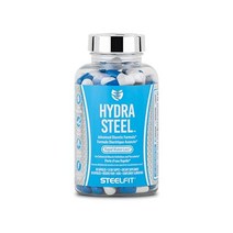SteelFit 스틸핏 하이드라 스틸 - 천연 이뇨제 최대 강도 물 무게 감소 부풀어 오르는 것을 방지 전해질 지원 민들레 뿌리 80캡슐 미국산