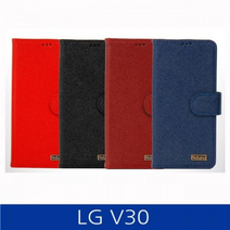 LG V30. AVIO 가죽 다이어리 폰케이스 V300 case, 버건디, 없음