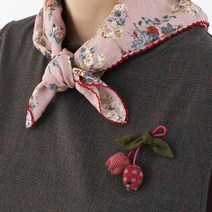 [디얼마미] 산뜻 꽃손수건 스카프 / 미시 중년 여성 50대 엄마스카프