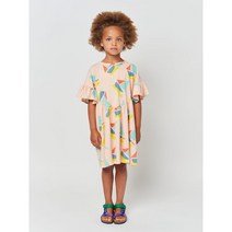 [BOBO CHOSES] 보보쇼즈 23SS 키즈 원피스 Multicolor Sailboat ruffle dress 123AC125