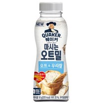 칠성 쉐이크 아침 식사 대용 퀘이커 마시는 오트밀 오트 & 우리쌀 건강식 간편식 식단조절 선식 50G 10개, 5세트