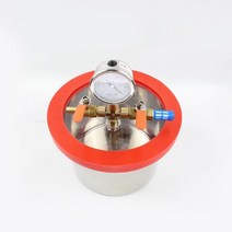 탈포기 레진 진공 소형 3l 스테인레스 스틸 진공 탈기 챔버 20cm 직경 에폭시 수지 진공 소포 배럴 12mm 두께 아크릴 뚜껑