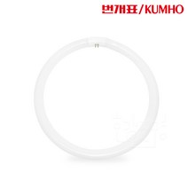 금호전기 써크라인 원형 형광등 형광 램프 단파장 FCL 40W, 주광색(흰색빛), 번개표써크라인FCL40SD, 1개