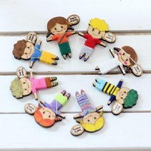 걱정인형 만들기 DIY 수능합격기원 나무공예 수업재료 교구 칠하기, 여자