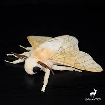 [해외직구] 누에 나방 봉제인형 27cm 고치 명주실 양잠 silk moth, 1개