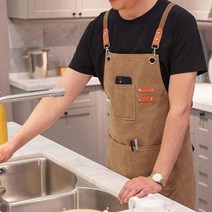 캠퍼스원단 패브릭 앞치마 공방 화방 카페 바리스타 식당 주방 미술학원 어린이집 미용실 애견미용, 캠퍼스앞치마-와인