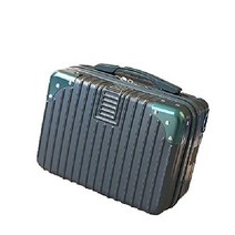 Yoanlayr 휴대용 메이크업 박스 레디백 미니 캐리어 - 블루