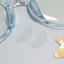 부착식 뿔테안경 흘러내림방지 말랑 코패드 투명 D형