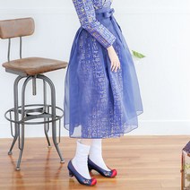 더연주 네이비노방 덧치마 55~100사이즈 생활한복