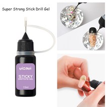 초강력 네일 아트 라인석 접착제 10ML UV 크리스탈 보석 다이아몬드 바늘 도구 1 병 & *, one option, CHINA, 01 CHINA