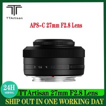 가성비 좋은 새로운 TTArtisan 27mm F2.8 APS-C 렌즈 자동 초점 가볍고 작은 카메라 후지 X Ⅹ-T/X-A/X-E/X, 01 후지 xf_01 Black