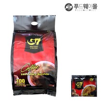 G7 지세븐 블랙커피 2g x 100개 1봉지, 단품, 단품