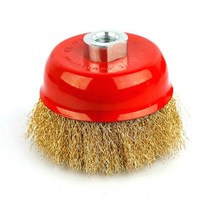 녹 부식제거 컵형 와이어브러시 컵브러쉬 솔브러시, 75mmxM10