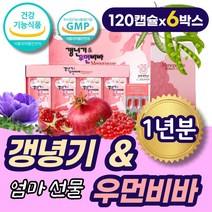 40대 50대 중년 여자 갱년기 영양제 선물 어머니 엄마 장모님 추천 회하나무 열매 감마리놀렌산 혈행 개선 갱녕기 비타민 항산화 석류 식물성 여성 에스트로겐 음식 식품, 6세트