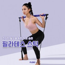 홈트 필라테스 스트레칭 홈트레이닝 운동 기구 스틱, 보라