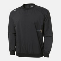 [데상트] 긴팔티 KQF SN123RHT21-BLK 러닝 경량 우븐 맨투맨 BLK